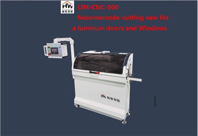 Sierra de corte de conector de esquina CNC de aluminio