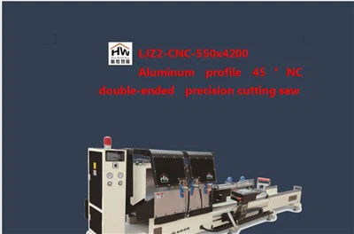 Sierra de corte de precisión de doble cabezal CNC